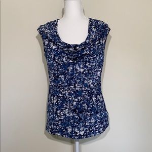 MICHAEL Michael Kors top. Blue, Black and white.